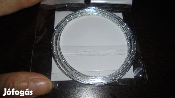 Új ezüst színű bizsu karperec karkötő szett - 10 db / szett