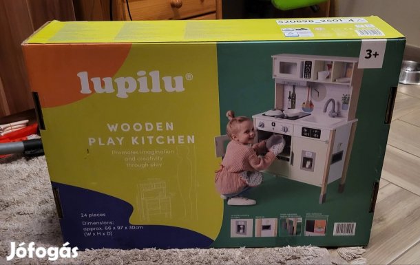 Új fa játékkonyha eladó