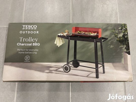 Új faszenes grillkocsi grill grillező