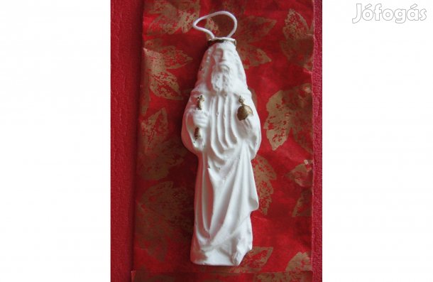 Új fehér gipsz szobor akasztóval - 11,5 cm - hibátlan