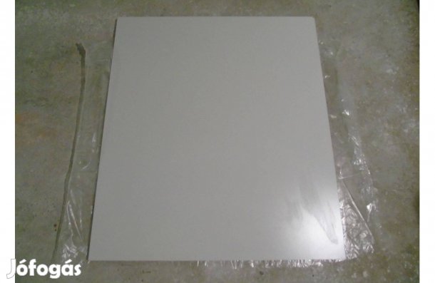 Új fehér színű élfóliázott bútorlap 70x80x2 cm 2 darab egységáron