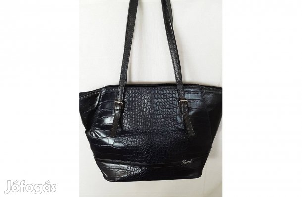 Új fekete női táska sok belső rekesszel olcsón eladó
