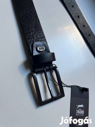 Új fekete valódi bőröv eladó 100cm kb M-L-es