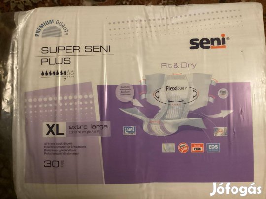 Új felnőtt pelenka Seni super plus XL Budapest XI