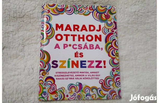 Új felnőtt színező Maradj otthon