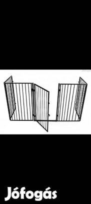 Új fém kandalló rács, kerítés!