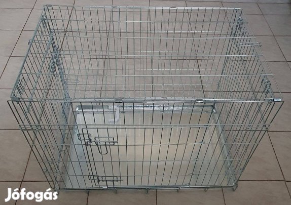 Új fém összecsukható szoba kennel - szállító box - ketrec 90 x60x66