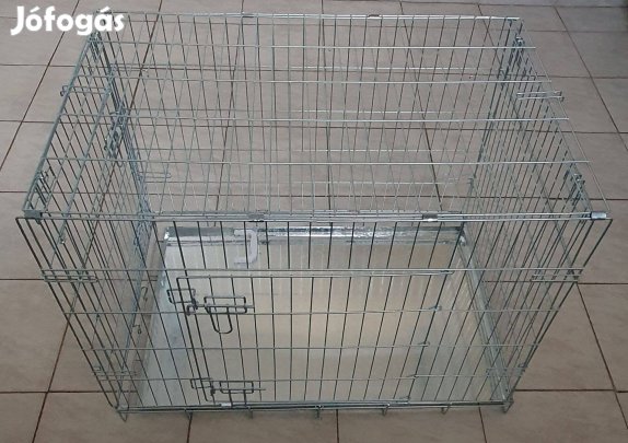 Új fém összecsukható szoba kennel - szállító box - ketrec 90x60x66