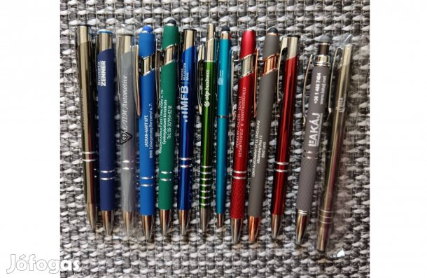 Új fém reklámtoll 13 féle golyóstoll olcsón szett ár, de külön is