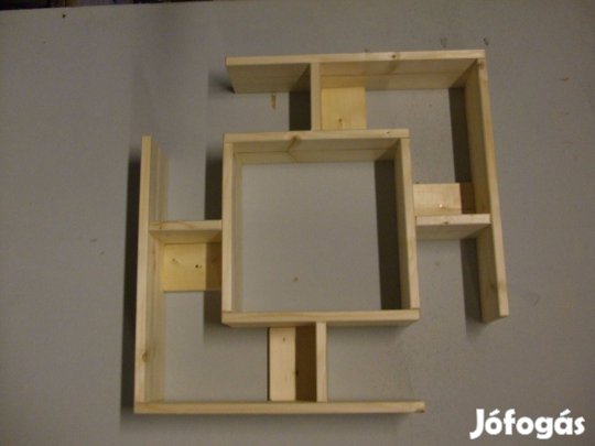 Új fenyő fali fa polc könyves előszoba gyerekszoba bútor Lx68F