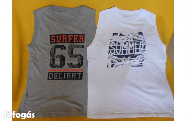 Új férfi póló. L - es. Márkás, divatos, díszes. Ujjatlan