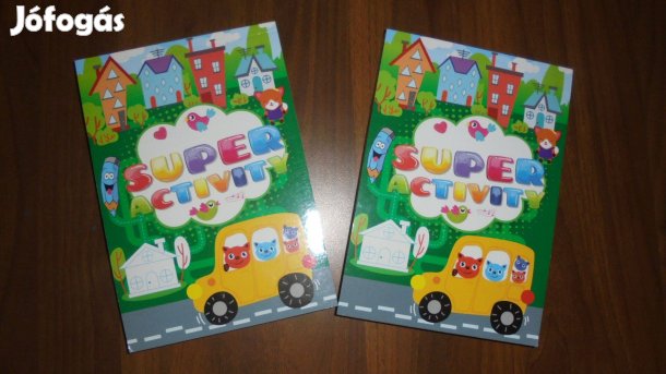 Új foglalkoztató füzet + színező könyv ovis óvodás gyerekeknek