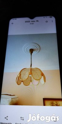 Új fonott mennyezeti lámpa eladó