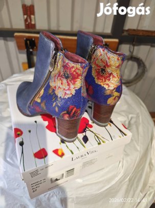 Új francia női 37es alkalmi csizma cipő 