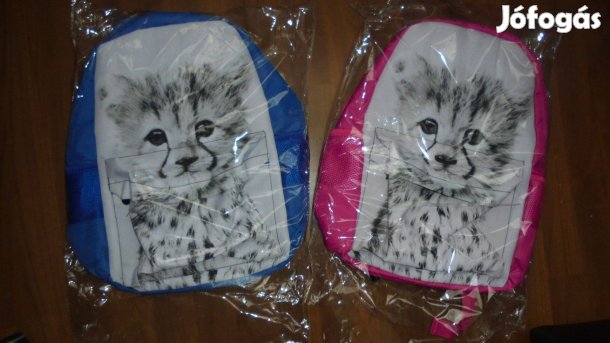 Új gepárdos gepárd gyermek táska iskolatáska hátizsák pink / kék