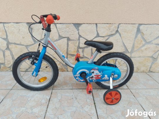 Új gumikkal 14-es Btwin gyerek kerékpár bicikli. 