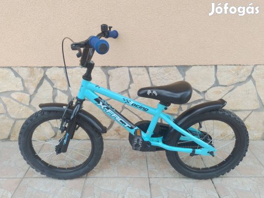 Új gumikkal 16-os X-fact 16 kontrafékes gyerek kerékpár bicikli. 