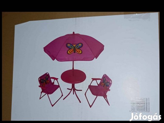 Új gyerek bútorszett, kerti gyerek asztal szék garnitúra,