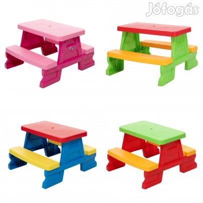 Új gyerekpad asztallal,piknik asztal
