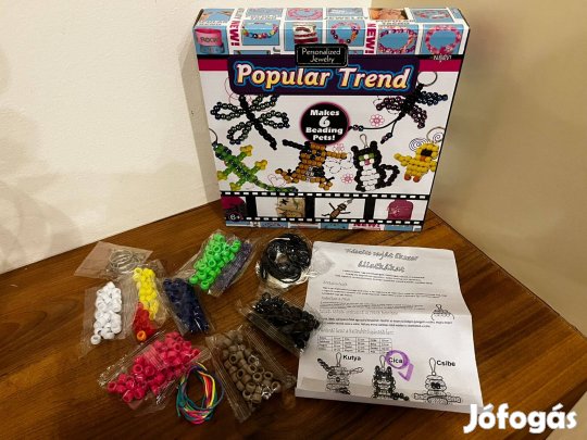 Új gyöngyfűző állatos játék