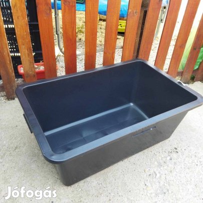 Új habarcs láda 90 liter literes cement gipsz tároló kőműves keverő