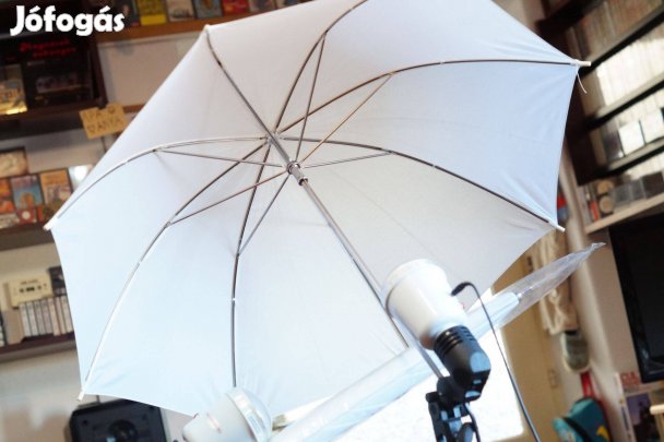 Új használatlan dupla villanó szett 2 állvány 2 fej 2 ernyő