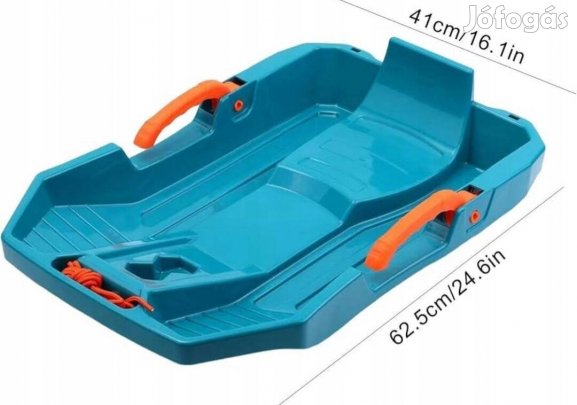 Új háttámlás fékkaros robusztus kialakítású szánkó