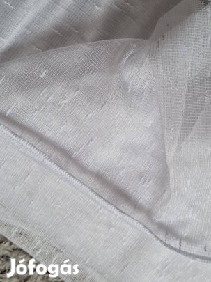 Új hófehér rizsmintás függöny (4m x 175cm)
