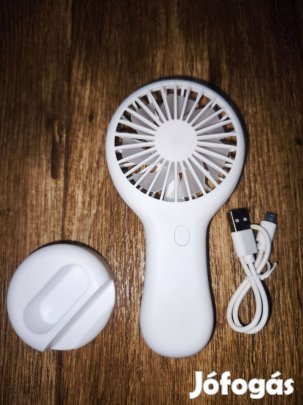 Új hordozható úti mini ventilátor - fehér