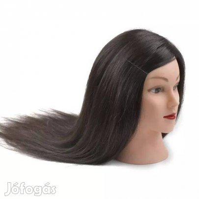 Új humán hajú Festhető babafej több színben