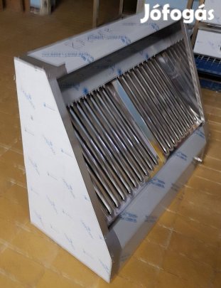 Új inox ipari 1600 x 700 x 450 mm-es elszivó elszivóernyő páraelszivó