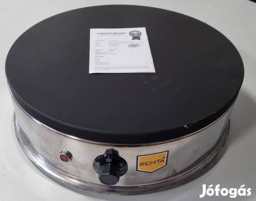 Új inox ipari 40cm-es palacsintasütő óriáspalacsinta sütő