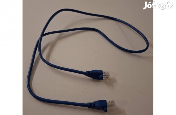 Új internet kábel, kék, 1 méter hosszú