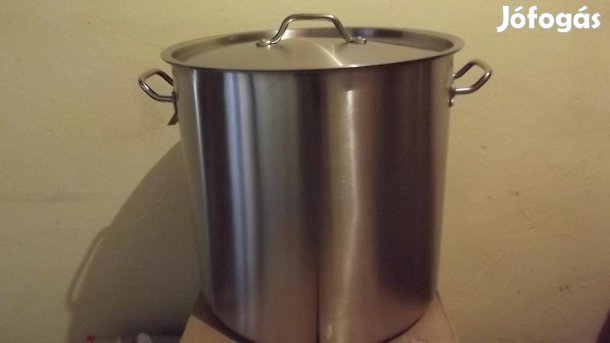 Új ipari minöségü saválló rozsdamentes acél edény fazék 7- 100 liter