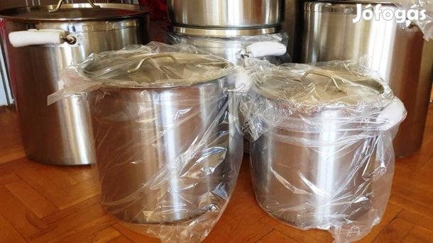Új ipari rozsdamentes fazék edény 26- 100 literig