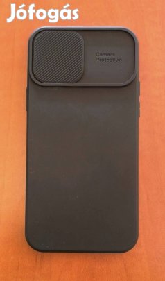 Új iphone 12 / 12 Pro tok elhúzható kameravédővel! (Fekete)