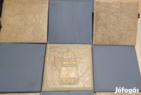 Új jó, 10x10 cm -es csempe, 50 darab, többi használt, szép állapot.