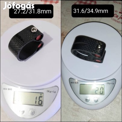 Új karbon (3k carbon) nyeregcső bilincs. Ár/db!