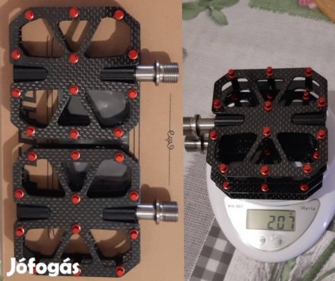 Új karbon, titánium kerékpár pedál. Nagyon könnyű!