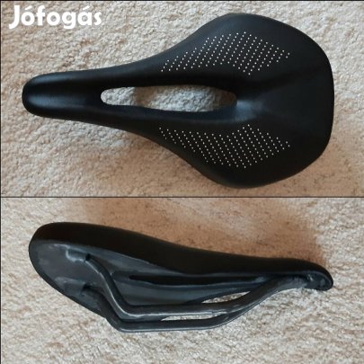 Új karbon nyereg shortfit, kényelmes párnázatú, ovál pálcás. 115gr.!