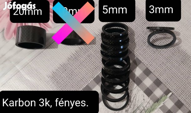 Új karbon villanyak hézagolók, 28.6-os villanyakhoz, ár/db.
