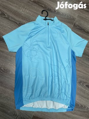 Új kék kerékpáros felső