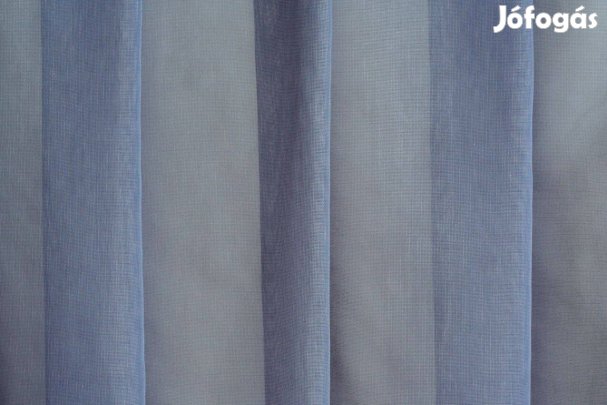 Új kék minta nélküli függöny ólomzsinórral (4m x 305)