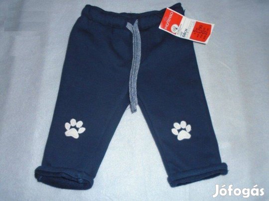 Új kék szabadidőnadrág 3-6 hó (méret 68)