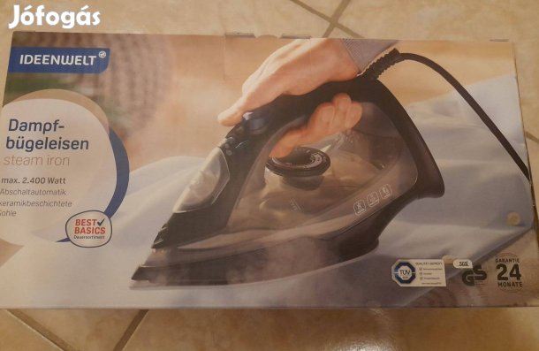 Új kerámia talpú gőzölős vasaló ajándéknak is