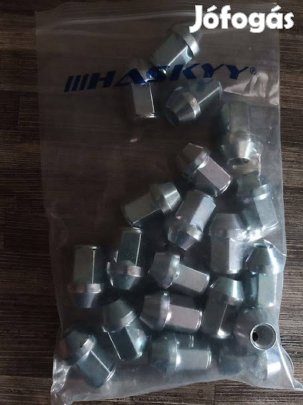 Új kerékanyák M12 x 1,5 mm. Zárt, kúpos 20 db