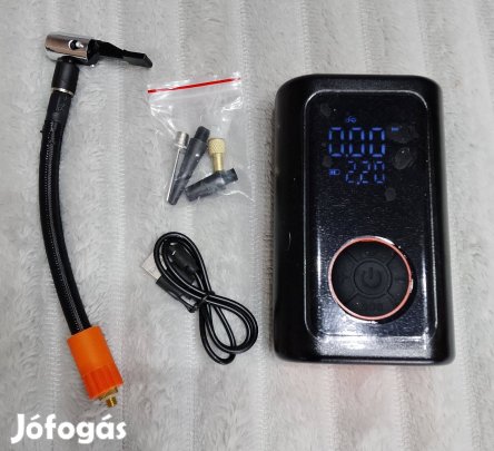 Új kerékpár autó motor akkumulátoros kompresszor pumpa