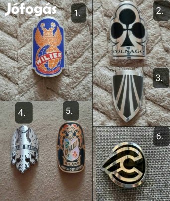 Új kerékpár váz embléma. Ár/db!