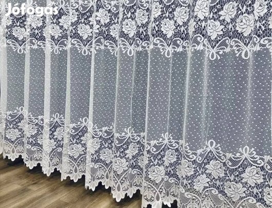 Új készre varrott fehér függöny 500x240