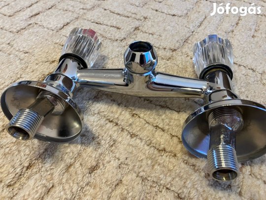 Új kétkaros konyhai csaptelep Ledro krómozott fali szerelésű